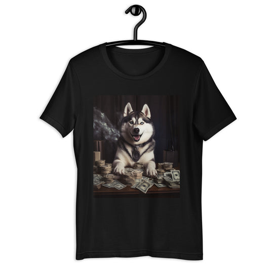 Siberian Husky Millionaire Unisex t-shirt