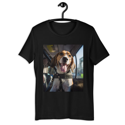 Beagle Bus Driver Unisex t-shirt