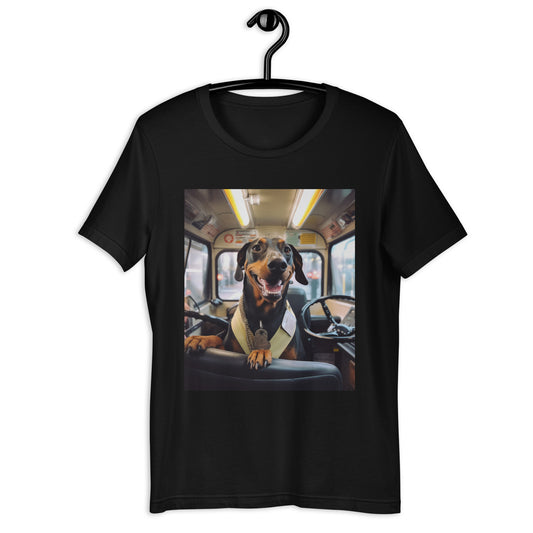 Dachshund Bus Driver Unisex t-shirt