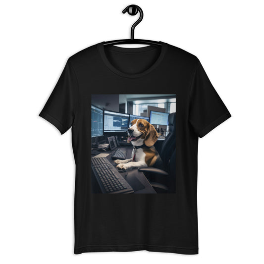 Beagle Stock Trader Unisex t-shirt