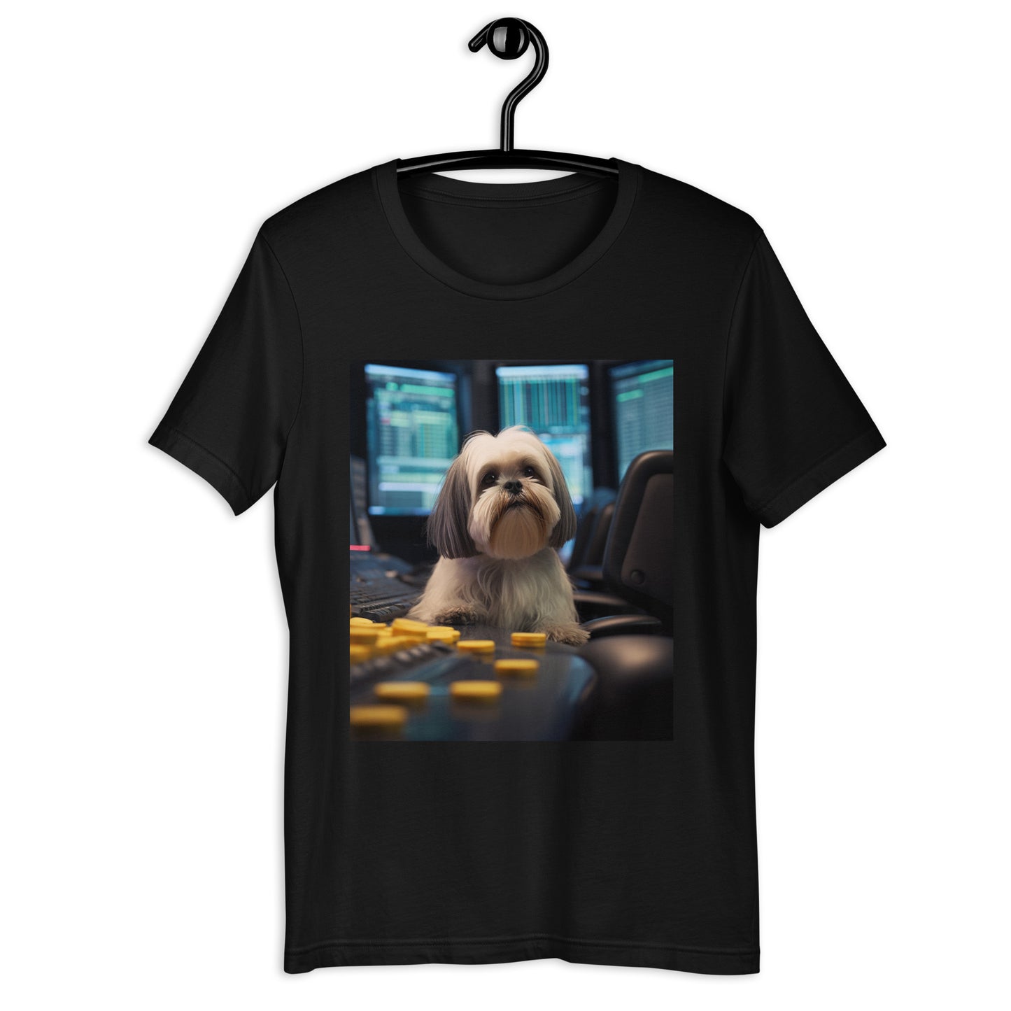 Shih Tzu Stock Trader Unisex t-shirt