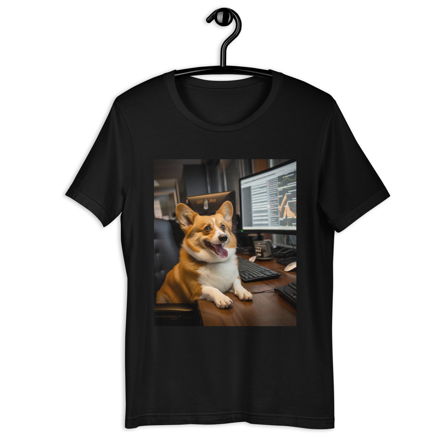 Pembroke Welsh Corgi Stock Trader Unisex t-shirt