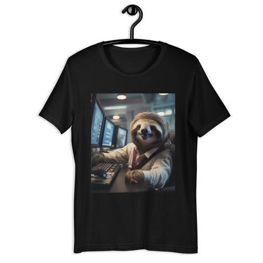 Sloth Stock Trader Unisex t-shirt