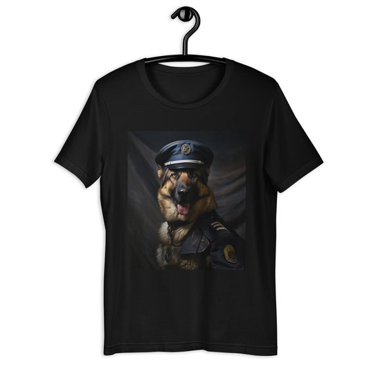 German Shepherd Air Force Officer Unisex t-shirt