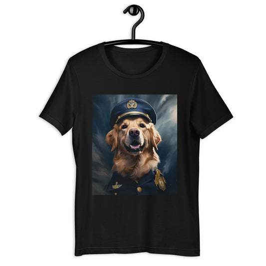Golden Retriever Air Force Officer Unisex t-shirt