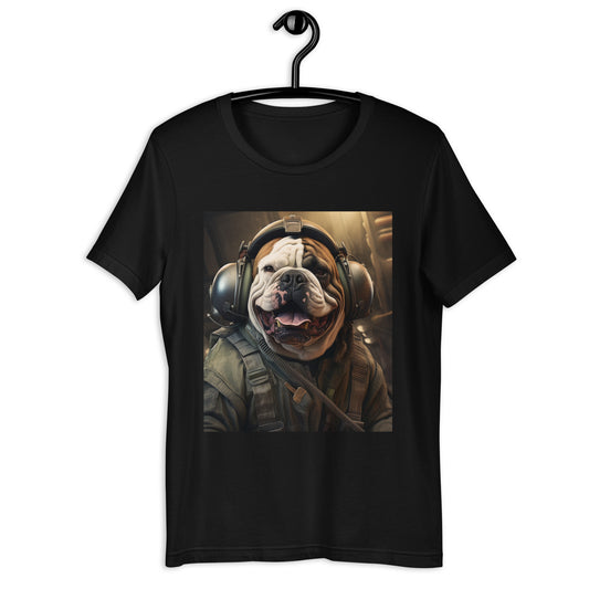 Bulldog Air Force Officer Unisex t-shirt