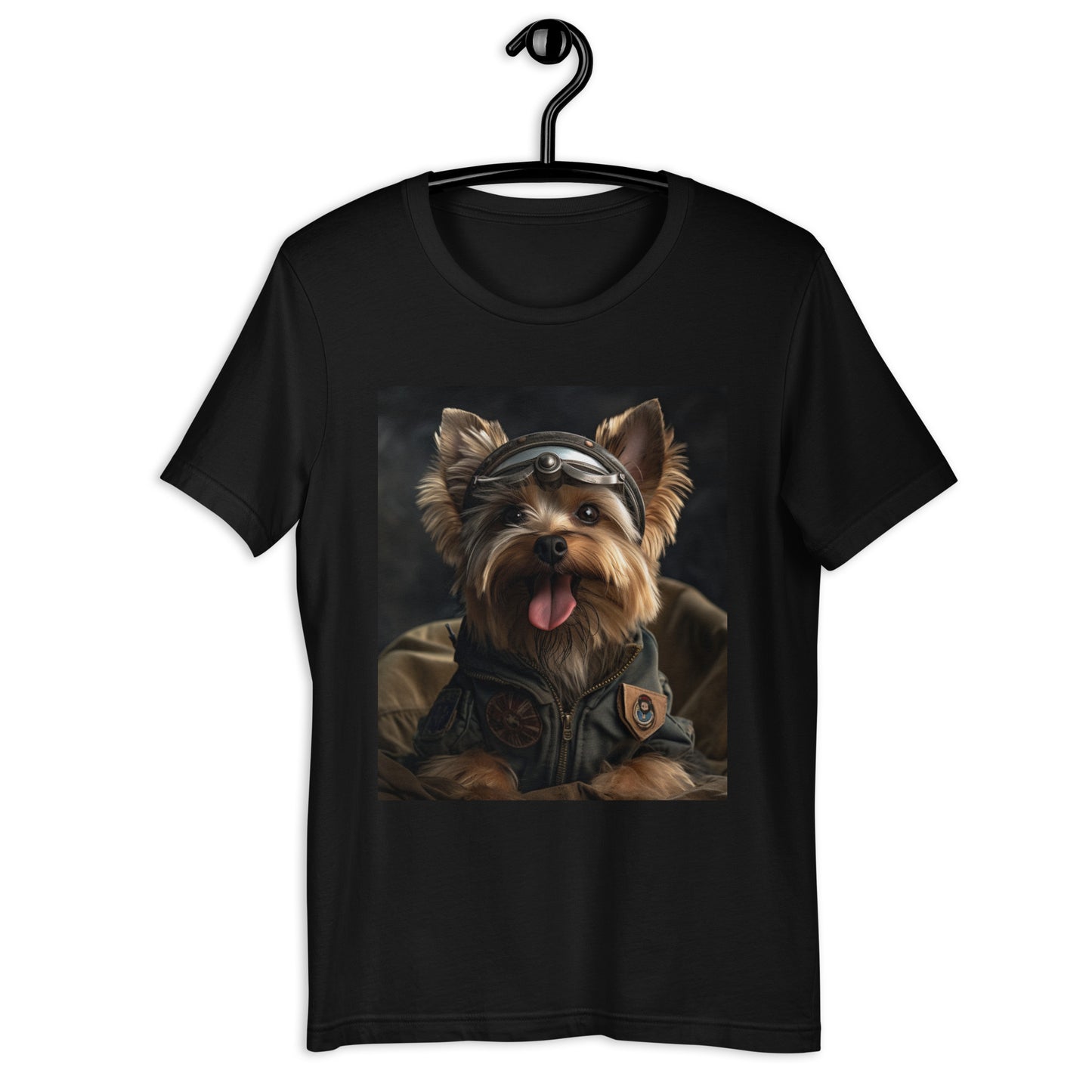 Yorkshire Terrier Air Force Officer Unisex t-shirt