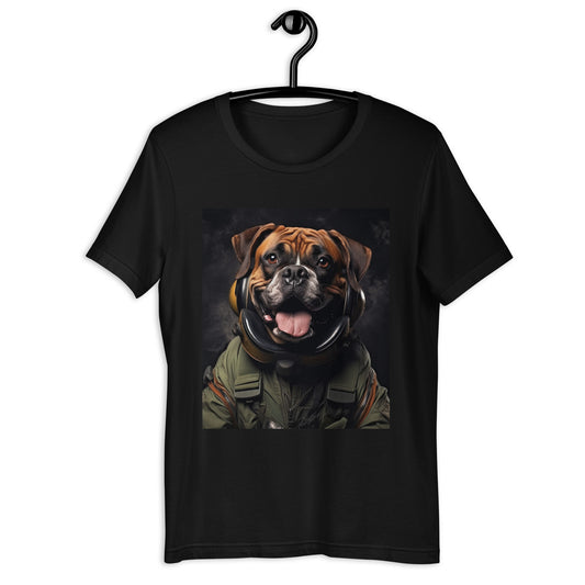 Boxer Air Force Officer Unisex t-shirt