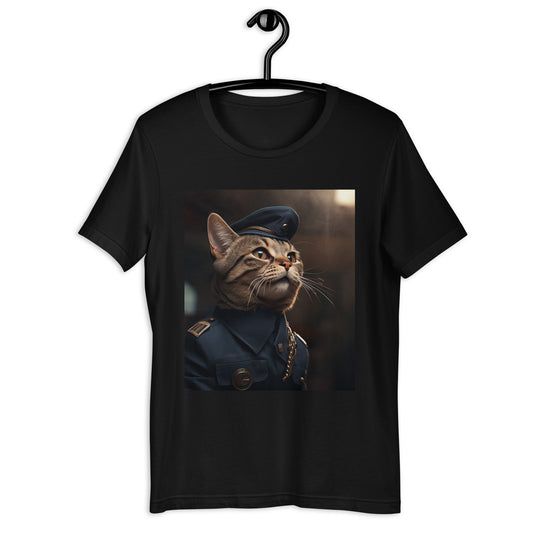 Domestic Shorthair Air Force Officer Unisex t-shirt