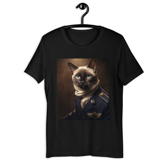 Siamese Air Force Officer Unisex t-shirt