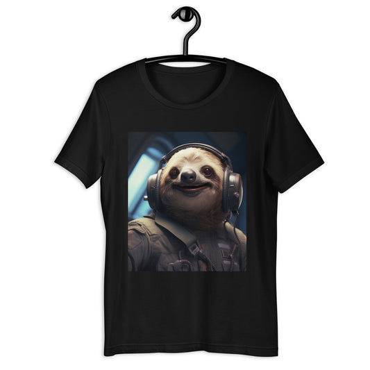 Sloth Air Force Officer Unisex t-shirt