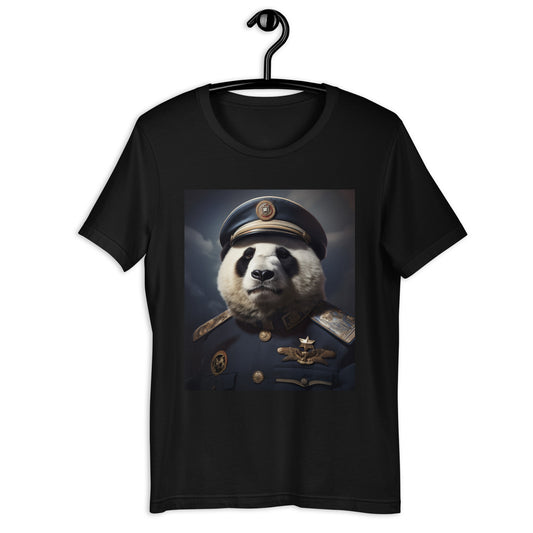 Panda Air Force Officer Unisex t-shirt