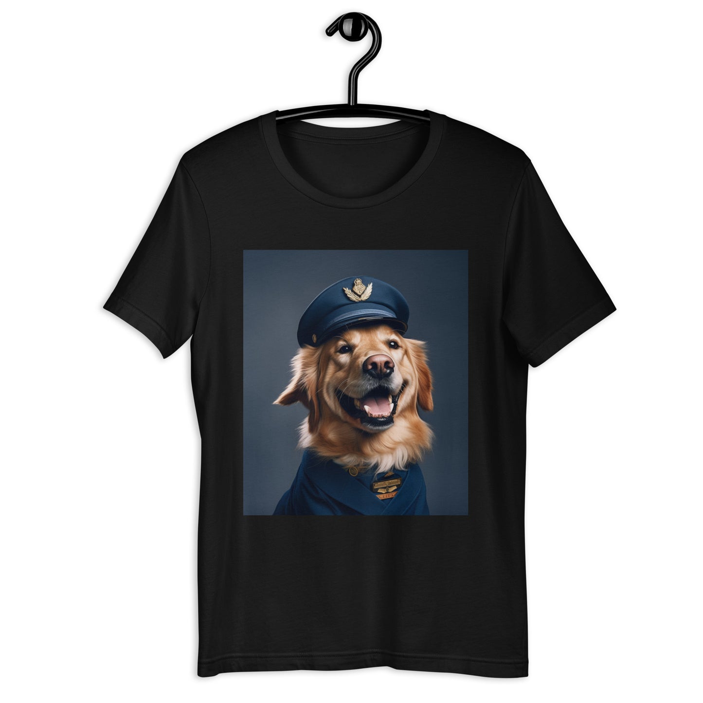 Golden Retriever Airline Pilot Unisex t-shirt