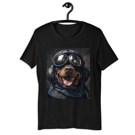 Rottweiler Airline Pilot Unisex t-shirt