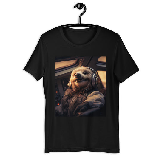 Sloth Airline Pilot Unisex t-shirt