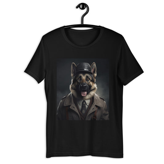 German Shepherd Detective Unisex t-shirt
