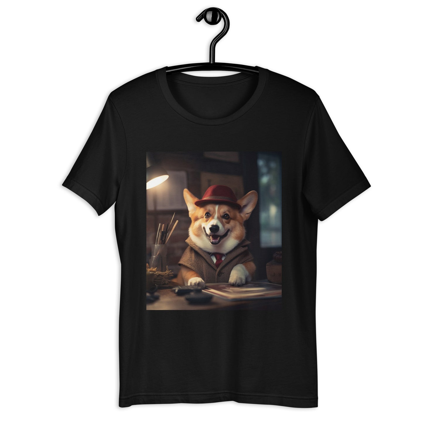 Pembroke Welsh Corgi Detective Unisex t-shirt