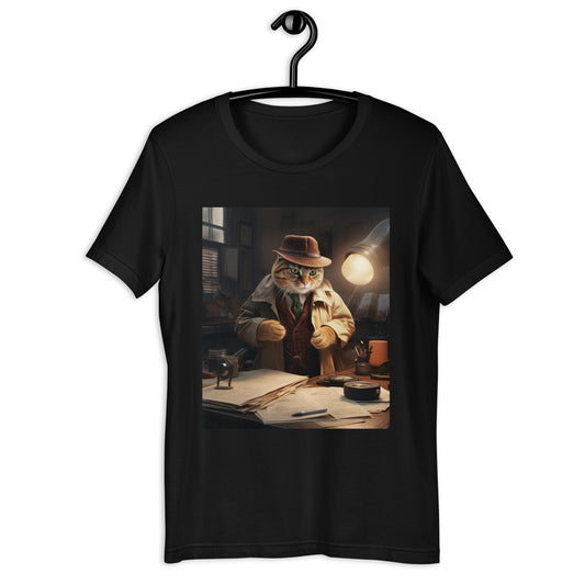 Domestic Shorthair Detective Unisex t-shirt