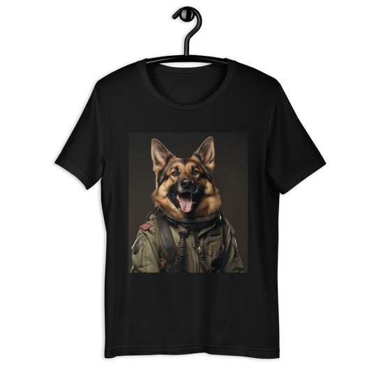 German Shepherd Military Person Unisex t-shirt