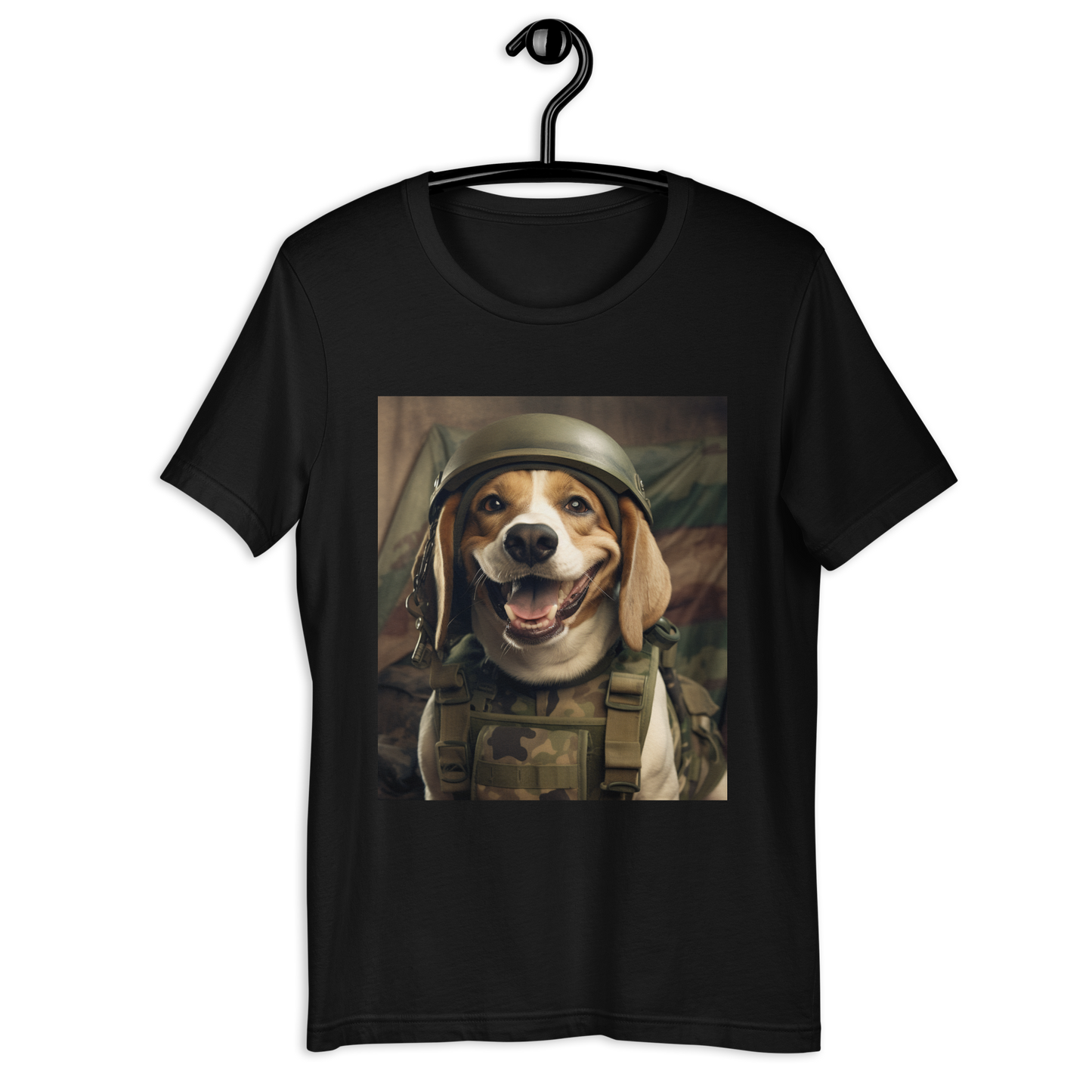 Beagle Military Person Unisex t-shirt