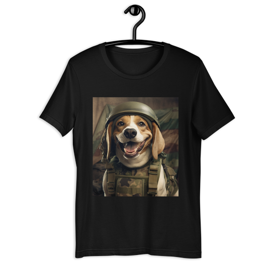 Beagle Military Person Unisex t-shirt