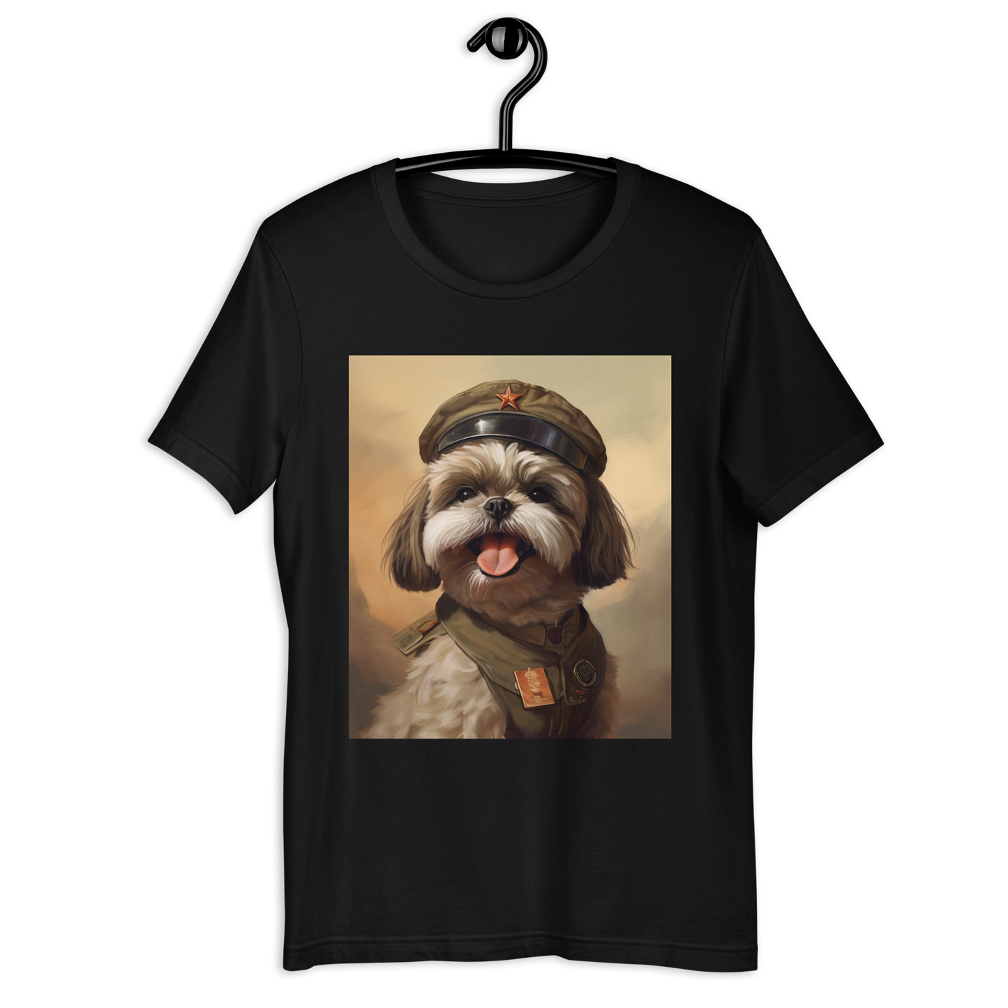 Shih Tzu Military Person Unisex t-shirt