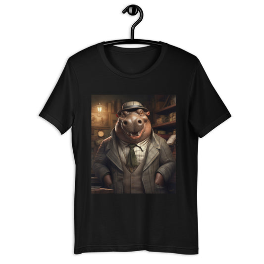 Hippo Detective Unisex t-shirt