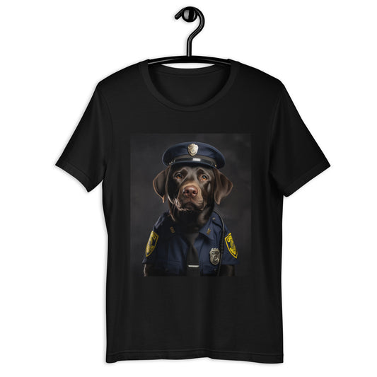 Labrador Retriever Police Officer Unisex t-shirt