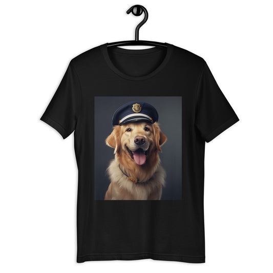 Golden Retriever Police Officer Unisex t-shirt
