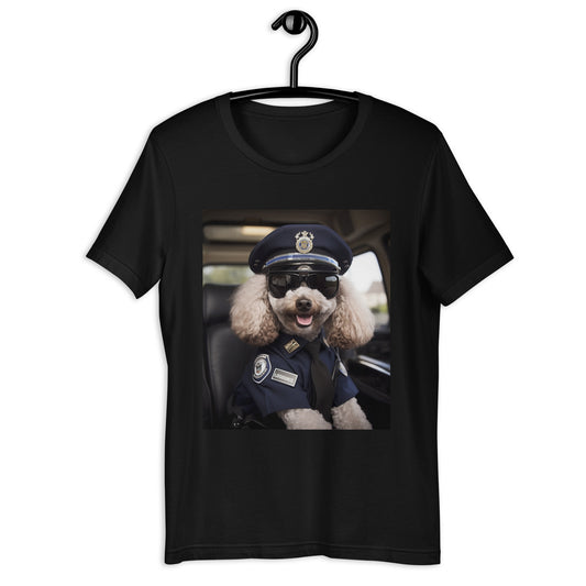 Poodle Police Officer Unisex t-shirt