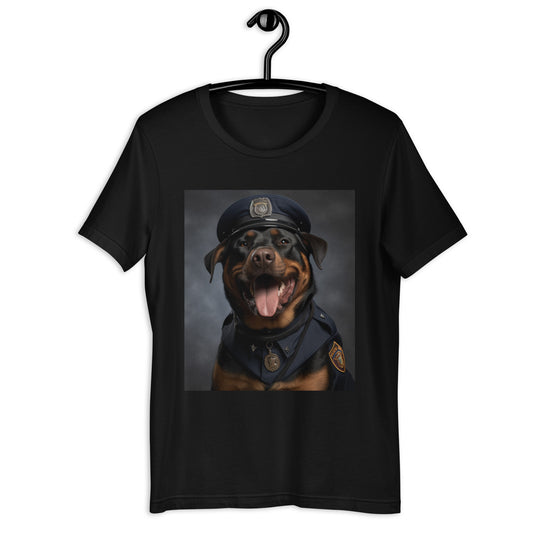 Rottweiler Police Officer Unisex t-shirt