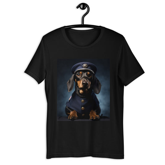 Dachshund Police Officer Unisex t-shirt