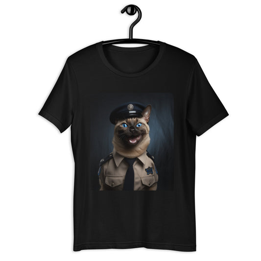 Siamese Police Officer Unisex t-shirt