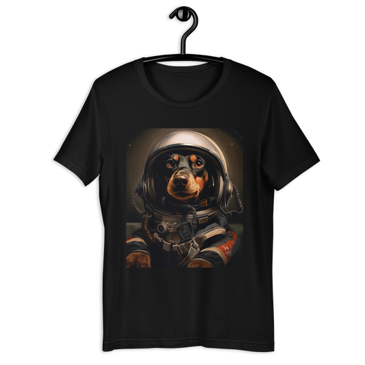 Dachshund F1 Car Driver Unisex t-shirt