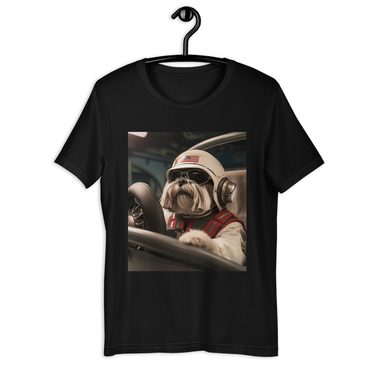 Shih Tzu F1 Car Driver Unisex t-shirt