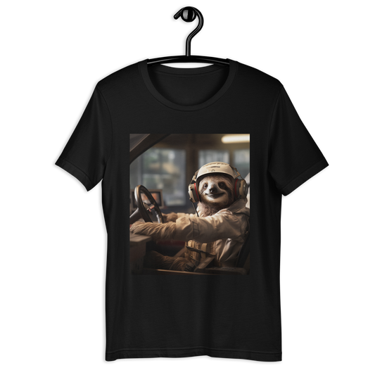 Sloth F1 Car Driver Unisex t-shirt
