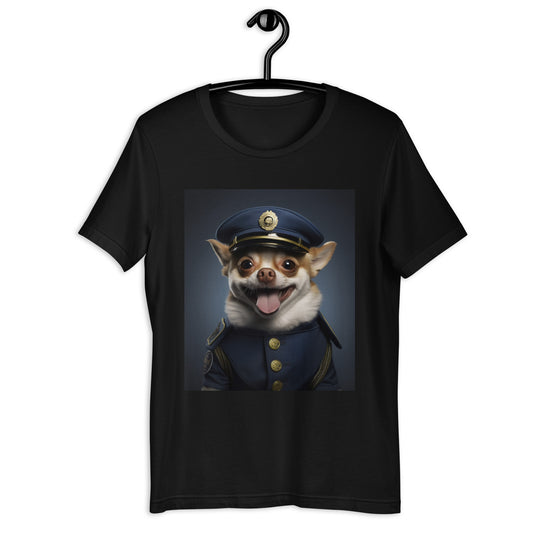 Chihuahua Police Officer Unisex t-shirt