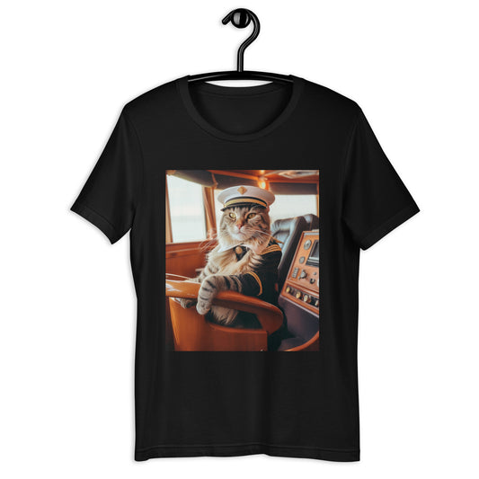 Domestic Shorthair CruiseShipCaptain Unisex t-shirt