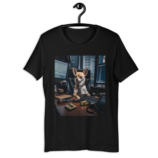 Chihuahua Stock Trader Unisex t-shirt