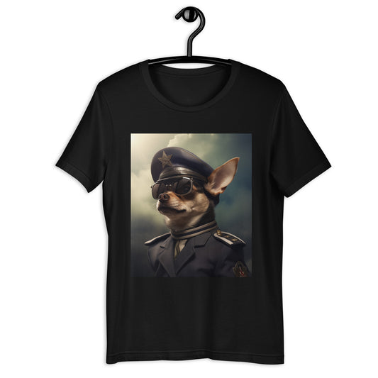 Chihuahua Air Force Officer Unisex t-shirt