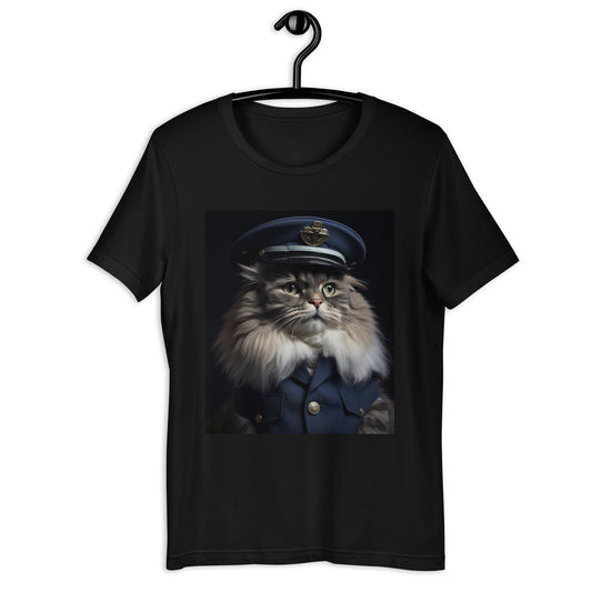 Maine Coon Air Force Officer Unisex t-shirt