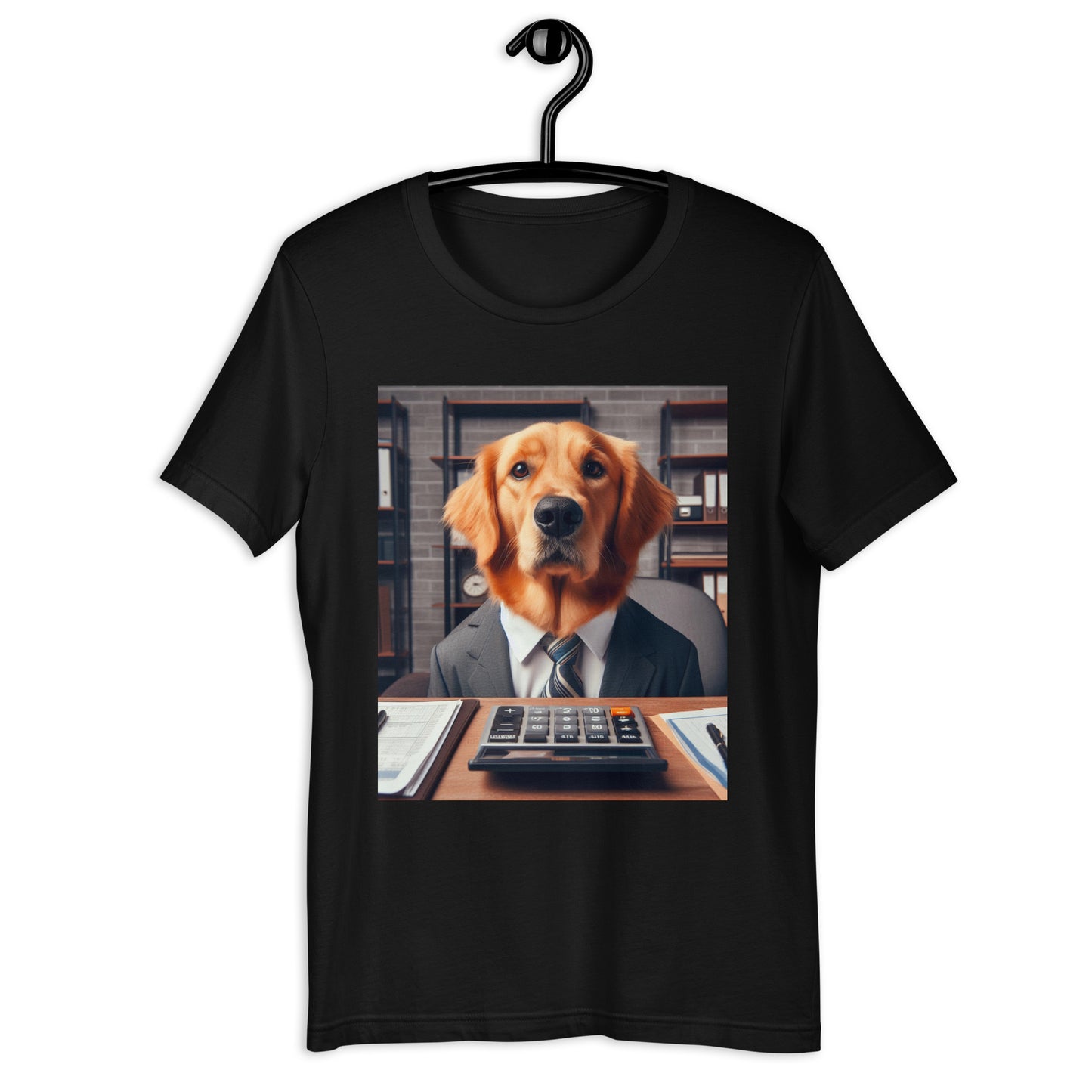 Golden Retriever Accountant Unisex t-shirt