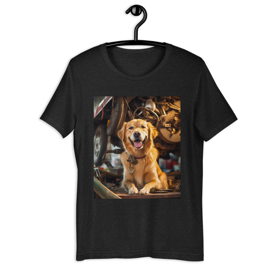 Golden Retriever AutoMechanic Unisex t-shirt