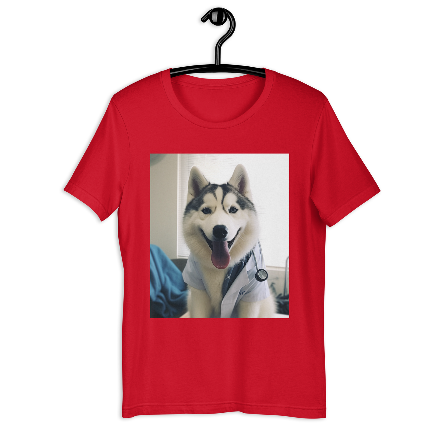 Siberian Husky Doctor Unisex t-shirt