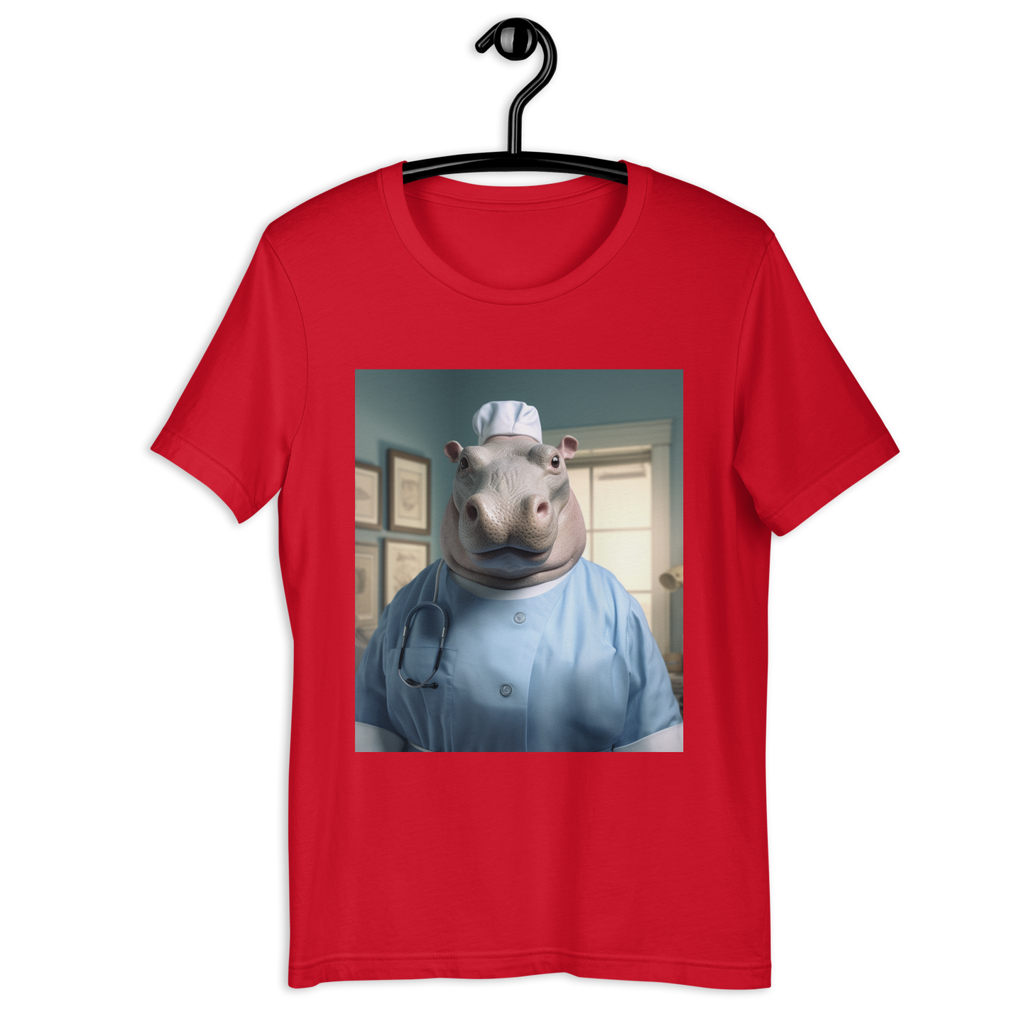 Hippo Nurse Unisex t-shirt