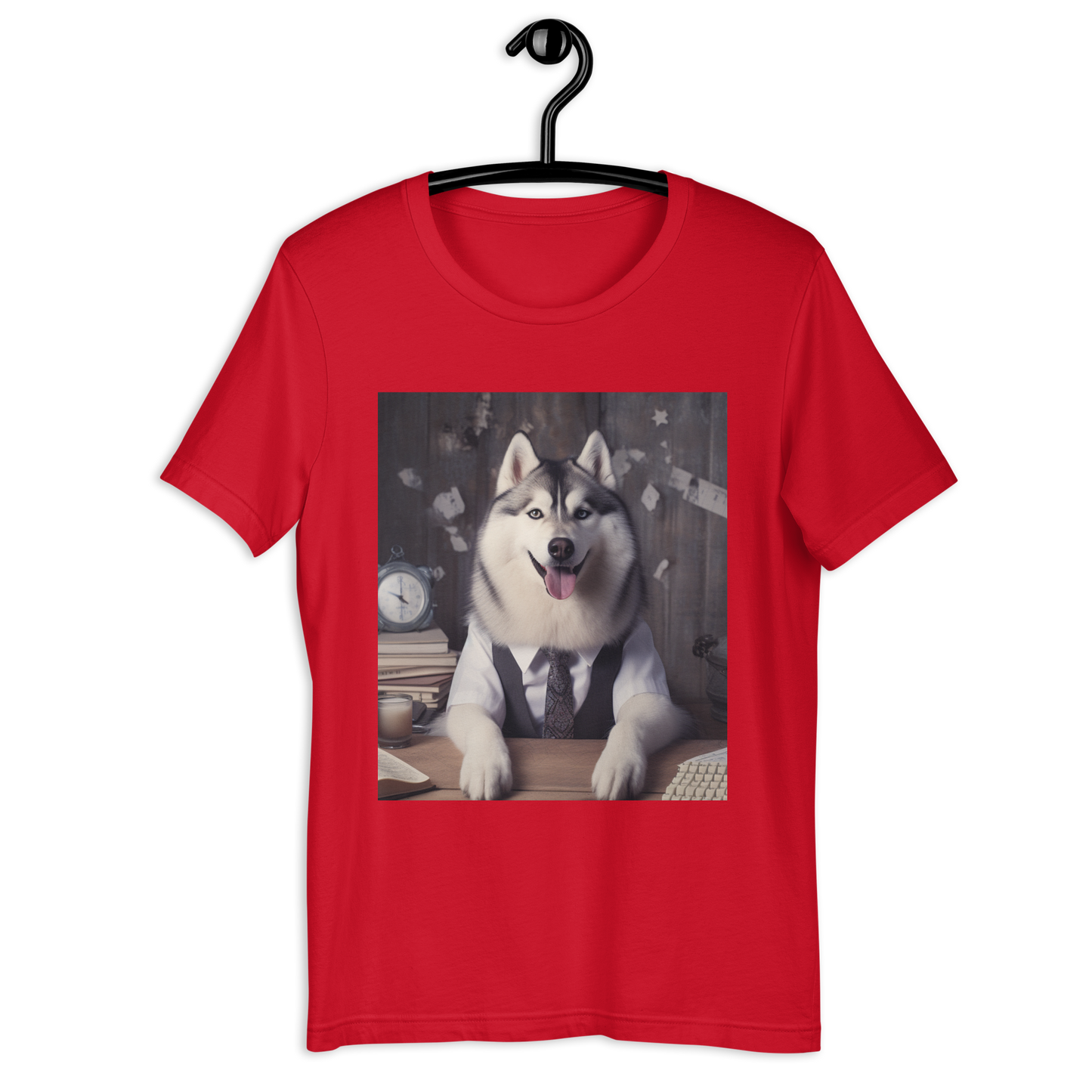 Siberian Husky Accountant Unisex t-shirt