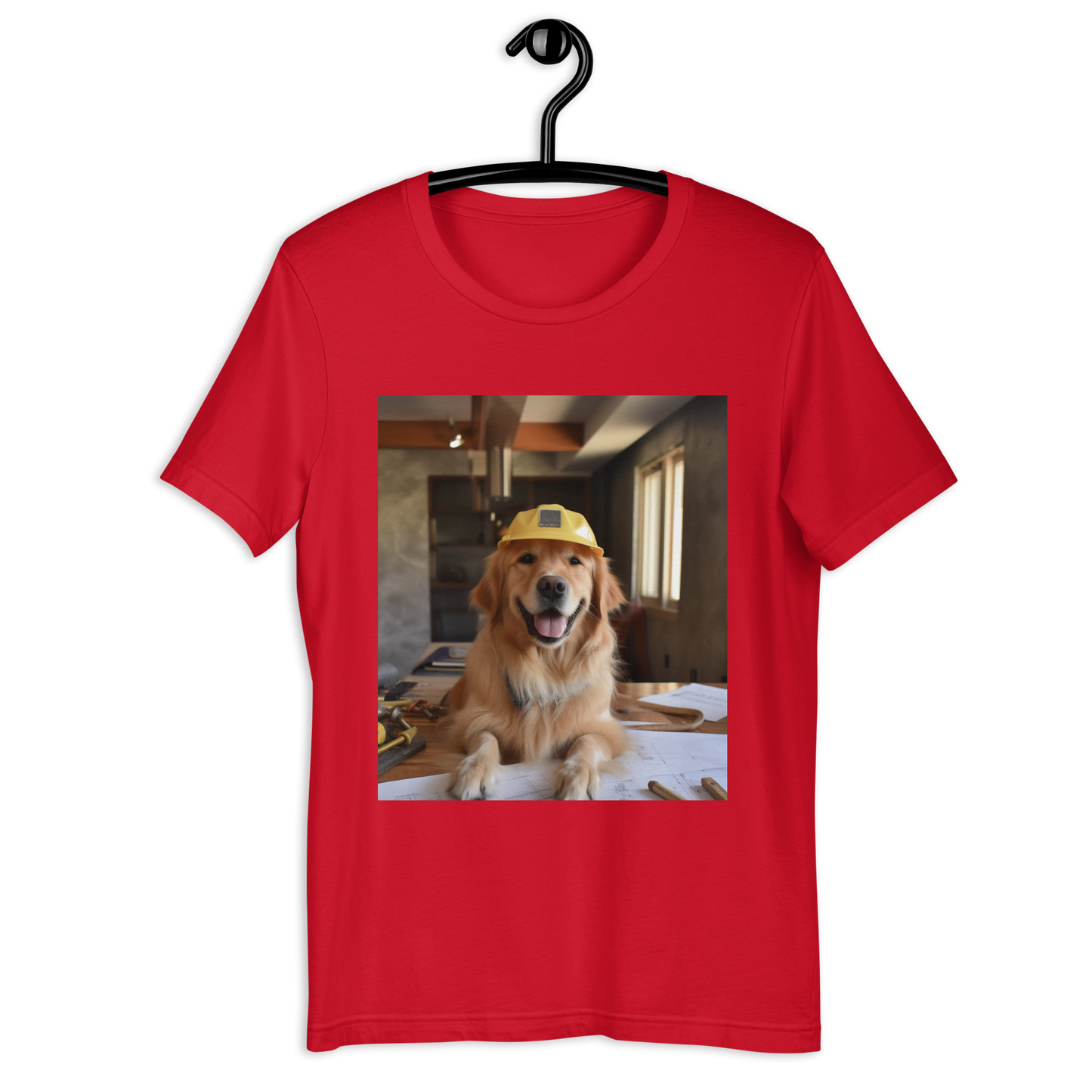 Golden Retriever Architect Unisex t-shirt