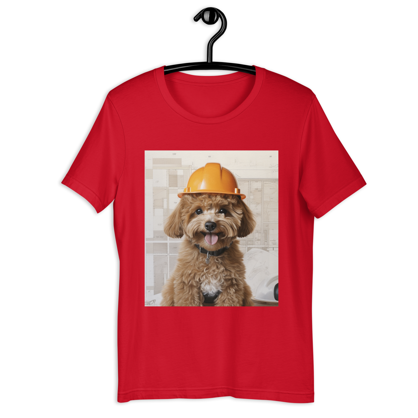 Poodle Architect Unisex t-shirt