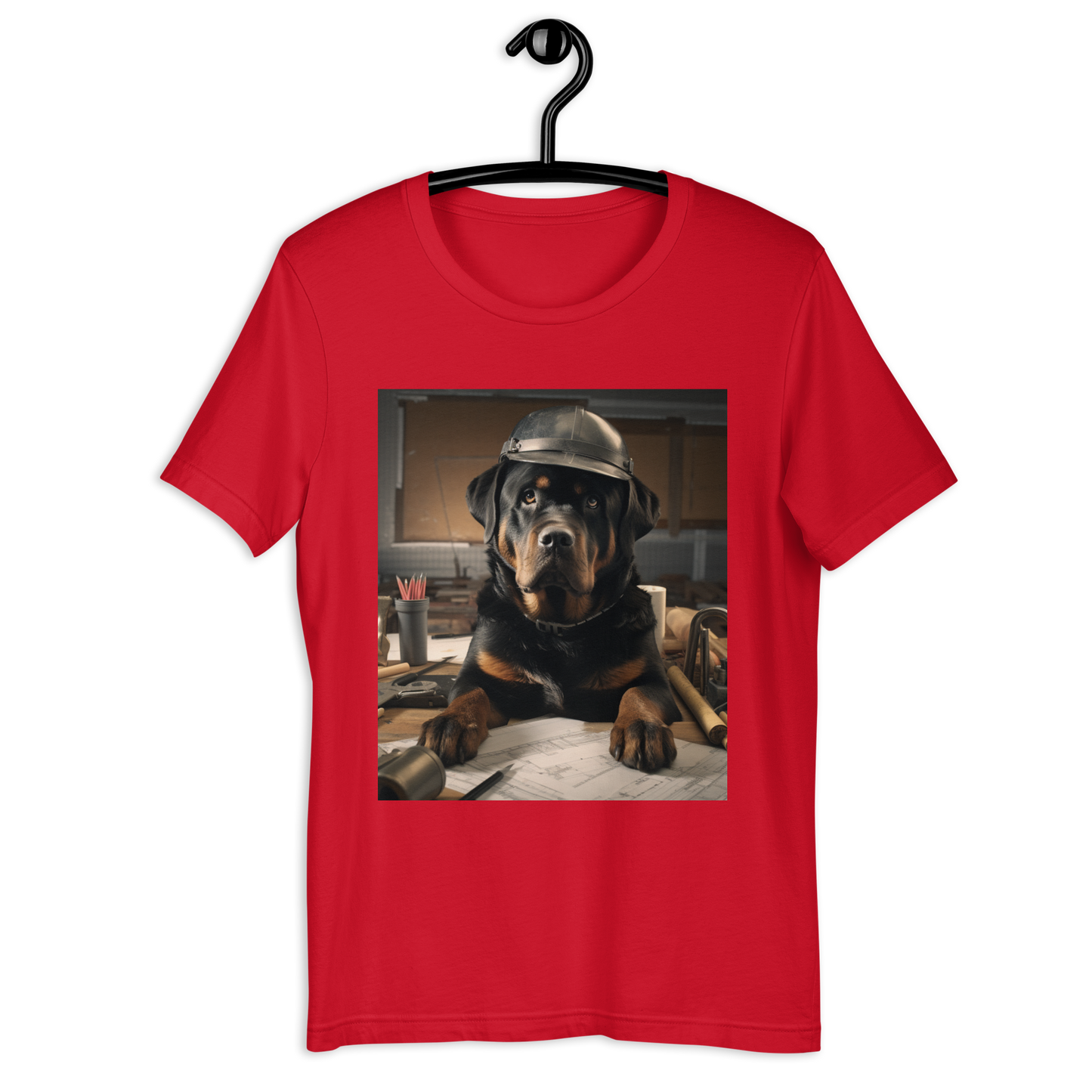 Rottweiler Architect Unisex t-shirt