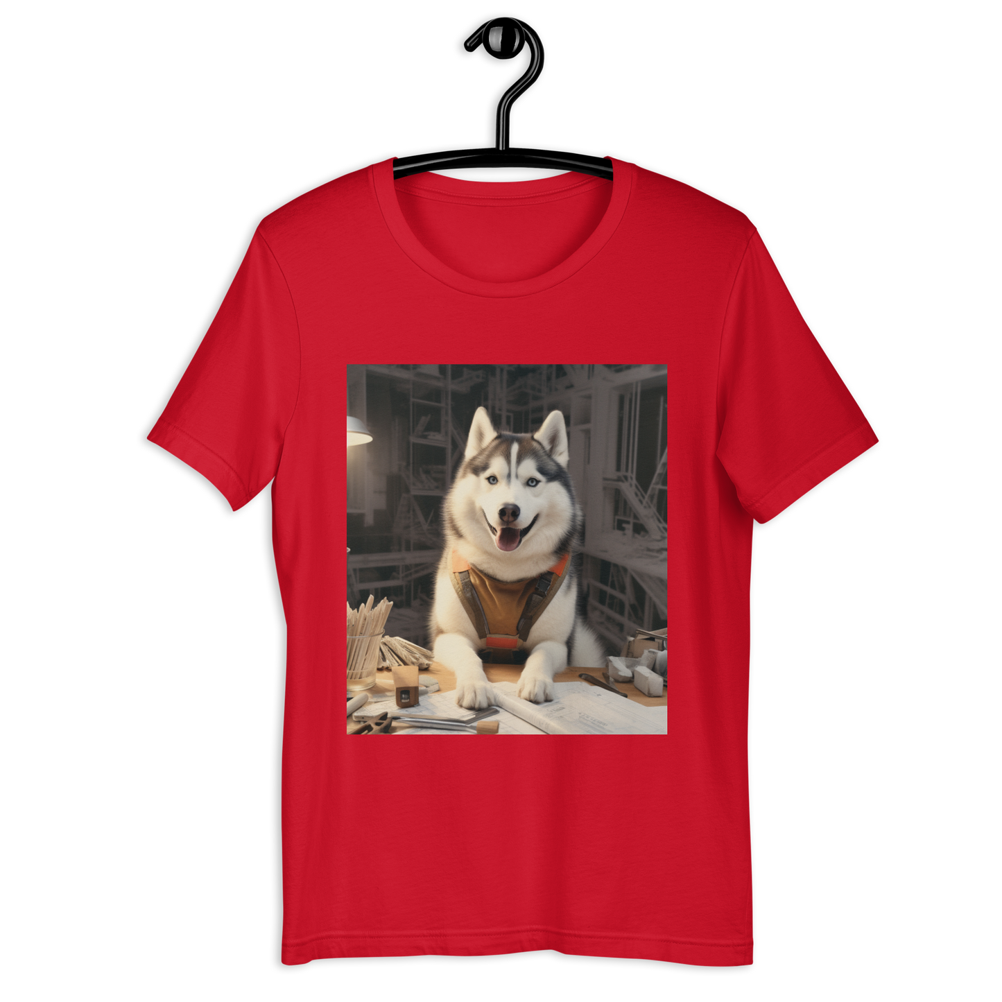 Siberian Husky Architect Unisex t-shirt